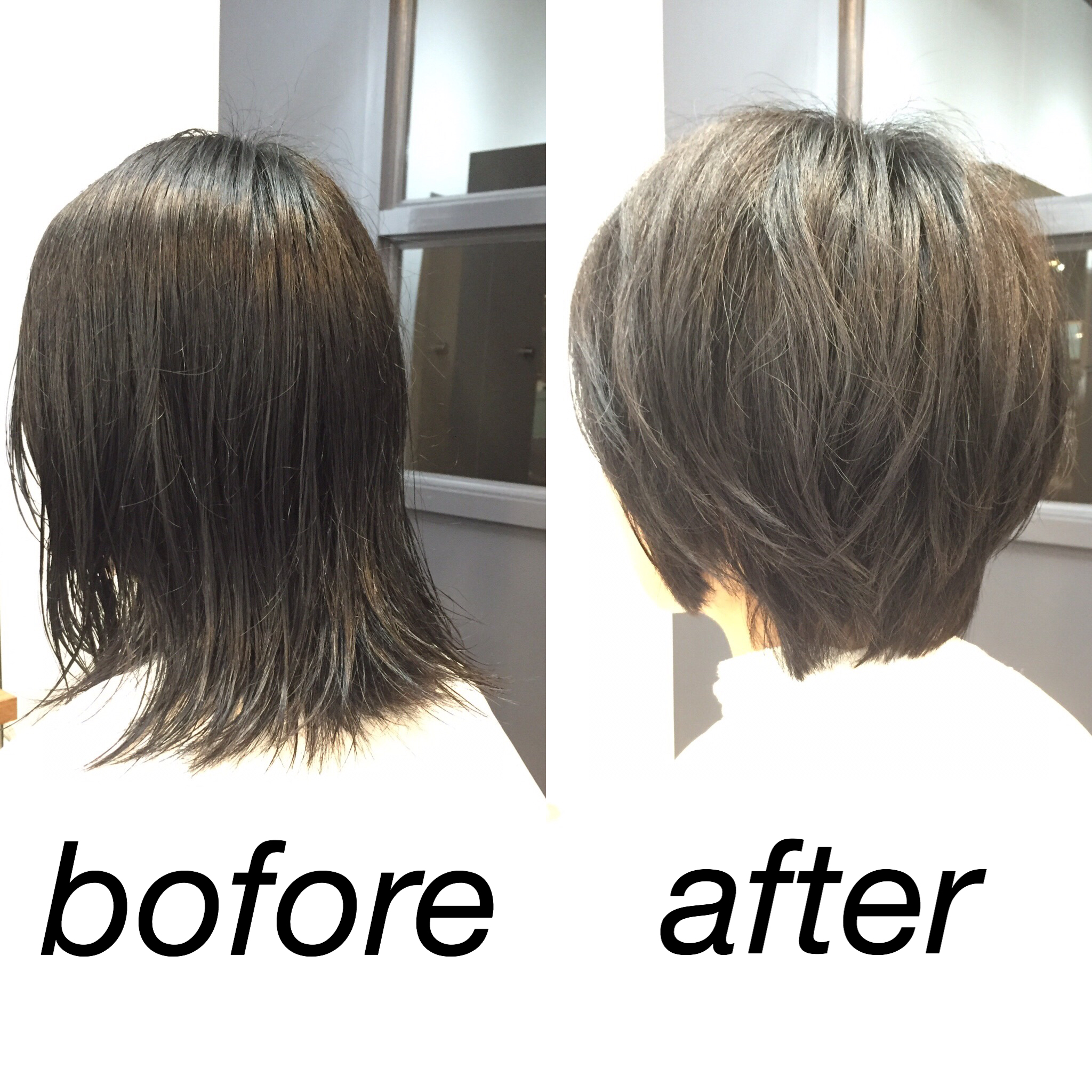 クセを活かしたショートヘアー